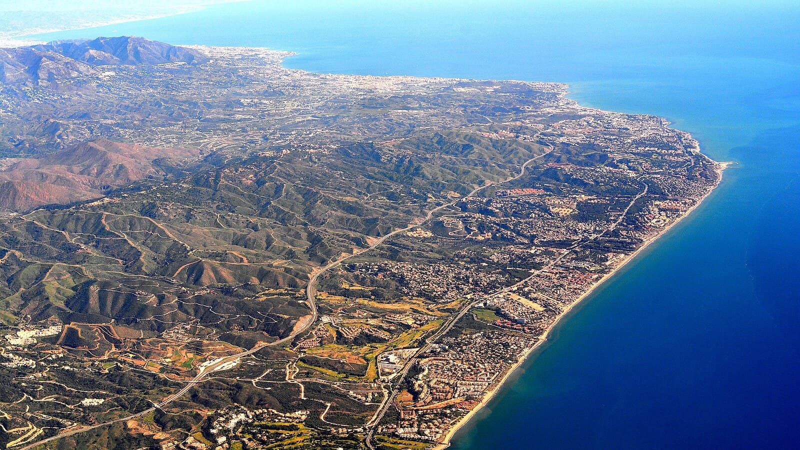 Spain car rental travel scene